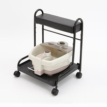 Foot shop special metal trolley for foot bath bucket rack beauty salon trolley 23532