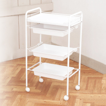 Stainless steel trolley storage rack beauty instrument cart cart cart beauty salon trolley 28347