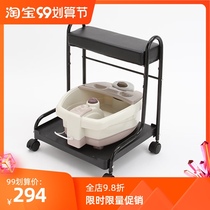 Foot shop special metal trolley for foot bath bucket rack beauty salon trolley 23532