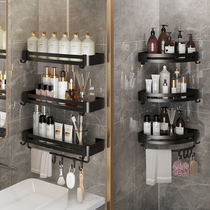 Bathroom toilet shelve Perforated Toilet Washroom Washroom Wash Terrace Wall Triangle Containing Bath Wall-mounted Wall-mounted Bath Wall