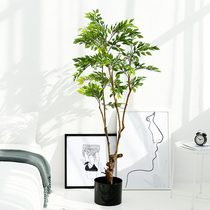 Simulation mini Banyan Tree floor potted plant Office living room window clothing store interior large home furnishings decoration