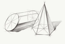 Pure hand-drawn structure sketch geometry 8 Open spot can be sent to copy