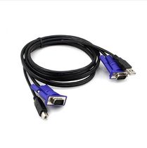 KVM switcher USB interface KVM double parallel USB printing line vgaline dedicated line 1 5 m