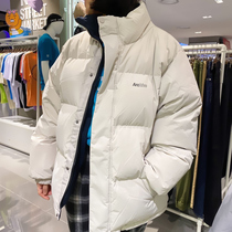 Somi home South Korea 2021 winter new style This years popular explosion on both sides wear down jacket female short couple male tide