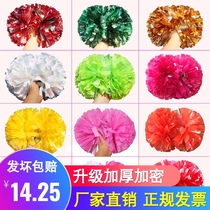 Professional competition cheerleading flower ball cheerleading team hand flower color ball pull ball colorful cheerleading dance performance