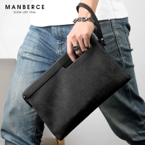 Head Layer Bull Leather Mens Bag 2020 New Tide Fashion Handbags Men Genuine Leather Casual Hands Grab Bag Mens Hands With Envelope Bag