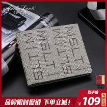 Marsalanti 2022 New mens wallet Short and versatile card bag Two-fold thin section Multi-position Money clip men