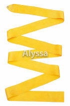 Alyssa professional rhythmic gymnastics ribbon (yellow-monochrome) RA07-without stick