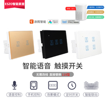 American standard 118 Smart Switch Panel wifi touch graffiti dual control Tmall Genie voice home wall Dark