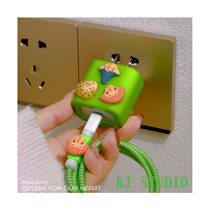Creative styling: full of personality ~ Apple special 12 data line protective sleeve 20W mobile phone charger head 11