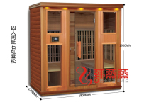Han steam steam quadruple room spectrum energy house household mobile steam steam room wood far infrared sauna factory direct sales