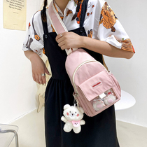 Chest bag female shoulder bag ins tide card sports students shoulder bag leisure boys satchel Japanese shoulder bag