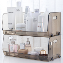 Cosmetic storage box transparent mask lipstick brush box desktop household skin care dressing table finishing shelf