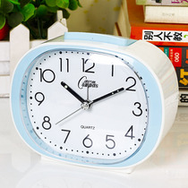 Childrens alarm clock Super Bell Bell wake up artifact student mute small alarm clock bedroom living room ornaments with night light