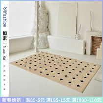 Carpet Living Room Light Extravagant Advanced Retro Style Fancy Brick Modern Minimalist Bedrooms SILENT SOFAS TEA TABLE MAT INS