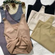 Euphiko 9981 Warm Underwear 2021 Autumn Winter New Pure Color Display Slim 100 Hitch Bottom Fur Ring Vest