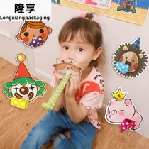 Childrens birthday party blowing childrens cartoon blowing dragon whistle horn kindergarten toy whistle decoration arrangement