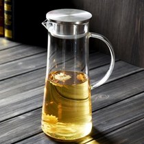 Thickened high temperature resistant glass cold water jug Explosion-proof large capacity home office cold water jug Juice jug