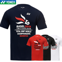 New product YONEX YYY badminton suit 19280 men quick dry world championship commemorative culture shirt