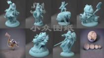 000094 Twin Goddess March 2021 Board Game Wargame 3D Printed Model STL Figure High-Precision Material File