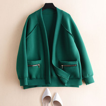 Jacket women 2021 new fashion autumn loose bf lazy wind space cotton long sleeve Harajuku style premium cardigan