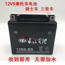 Motorcycle Yangtze River Battery 12N9-BS Knightscar Prince 125 Zongshen 200 Mens Car Tricycle Battery