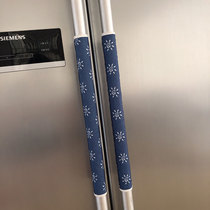 Door handle glove jacket Double open door Refrigerator with gloves Gloves Glass Door Handle Protective Sleeve Cloth Art Couple Price