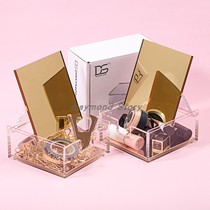 (Dream Story) High-end acrylic note mirror box note box student office stationery transparent creativity