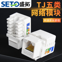 SETO Shengtuo TJcat5e Super Five network module RJ45 network computer module