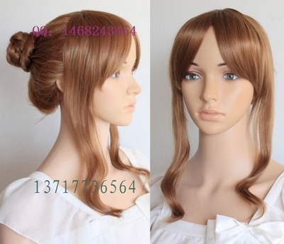 taobao agent Cosplay wig COS Heitalia APH French female brown hair bun custom fake fake hair