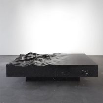 Nordic designer shaped imitation marble coffee TABLE new black square ocean shape living room tea TABLE