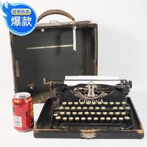 1924 American antique kruena Corona4 row keys portable mechanical English typewriter function OK with box