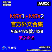 Microsoft MSX1 MSX2 simulator game Collection rom network disk download-3