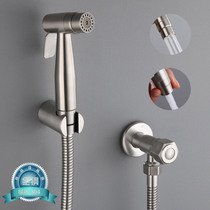 Liao women washer 304 stainless steel toilet spray gun faucet dual mode booster wash nozzle set