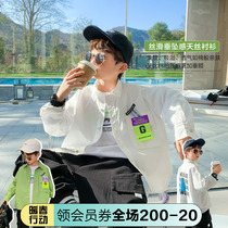 Small Betide Pint Boy Pure Cotton Shirt Spring Dress 2022 New Children White Long Sleeve Shirt Handsome SPRING AND AUTUMN CHILDRENS CLOTHING