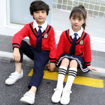 Kindergarten uniform school uniforms childrens class uniforms English games two-piece primary school set spring and autumn