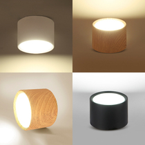 Min fitting cylinder light Nordic hole light Spotlight Aisle XUANGUAN Balcony Hallway Suction Top Free open pore led110V Bucket light