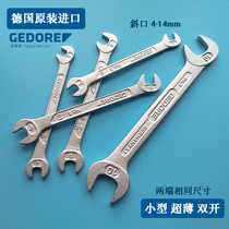 Germany GEDORE GEDORE small open-end wrench small Bevel wrench 5 10 13 14 imported ultra-thin