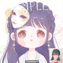 Hand Painted Cute Q Version Avatar Custom Design Cartoon Ancient Wind Characters Comic Games Live-action Photos Cartoon Lovers