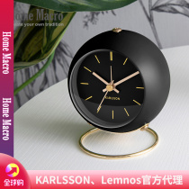 Dutch KARLSSON Globe Globe Alarm Clock Mute Nordic Style Light Luxury Simple Seat Clock Clock Clock Watch