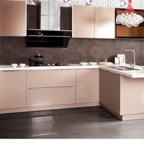 Yiyi cabinet custom-made whole kitchen cabinet home Modern simple small apartment L-shaped cabinet customized CJ-06