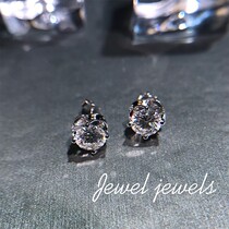 1 carat flower moissanite earrings 18k white gold custom 18k color gold Moissan ring earrings necklace pt950