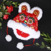Satin Net Red Year of the Tigers New Year Tiger head hat Hanfu with tiger hat finished handmade traditional Chinese adult