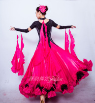 New Waltz tango national standard dance modern dance dress ballroom dance big swing dress diamond dress competition performance dress