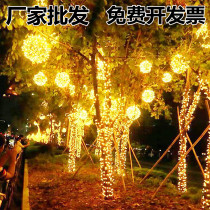 led lights flashing lights string lights full of stars 24v low voltage outdoor waterproof tree lights rattan ball lights Spring Festival lighting decorative lights
