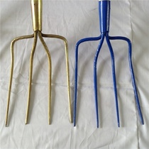 Professional thick solid steel fork two-tooth grass fork three-strand fork four-tooth fork grass with five-tooth iron fork nine-strand Fork Agriculture