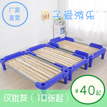 Kindergarten Special Bed Laminated Bed Toddler Plastic Wood Board Bed With Wheels Children Small Bed Sleeping Bed