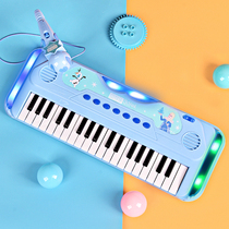 Childrens electronic piano toy with microphone beginner three-year-old girl baby music function Enlightenment piano