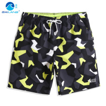 Cover wave flow geometry mens beach pants can be put into the water quick dry swimming trunks loose size seaside resort swimming pants
