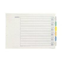KINGJM Jin Palace 1000E-6Y paper classification paper index paper 6 colors A3 paging paper Folder partition paper